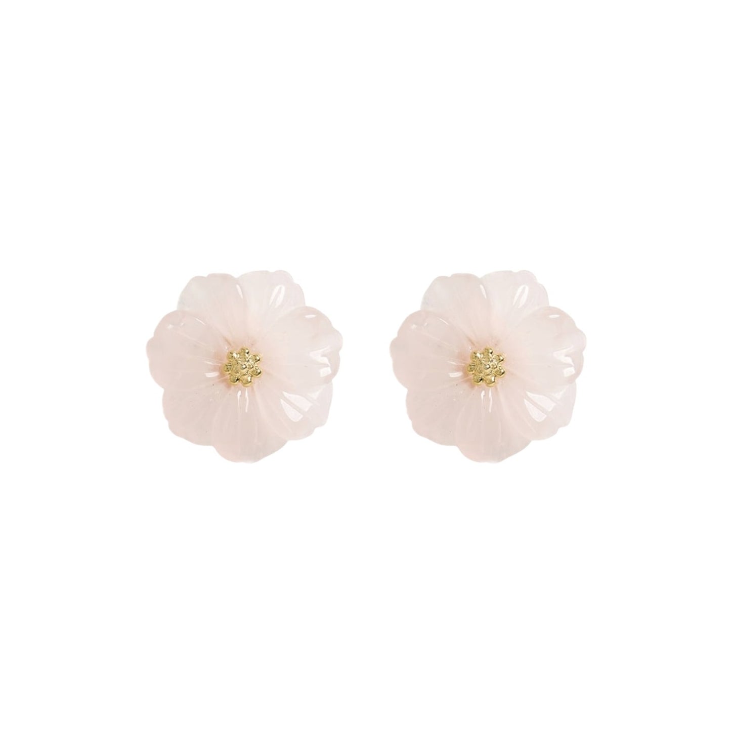 JENNIFER BEHR Wynne Earrings in Rose Quartz