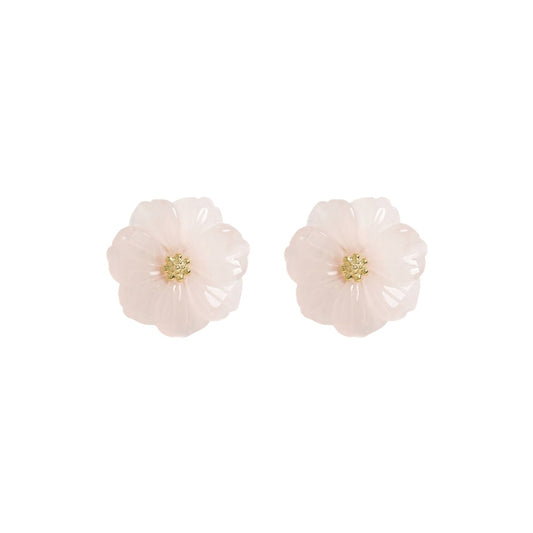 JENNIFER BEHR Wynne Earrings in Rose Quartz