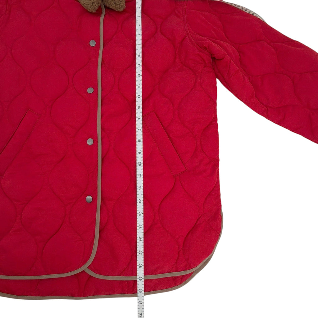 ALEX MILL Wembley Quilted Jacket In Red S Alex Mill