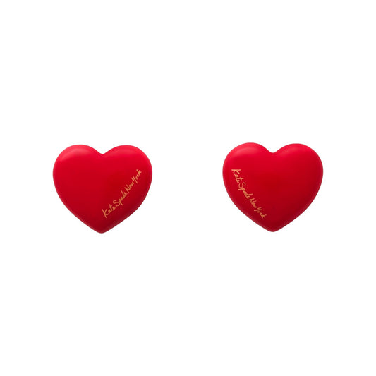 KATE SPADE New York Heart You Statement Studs in Red