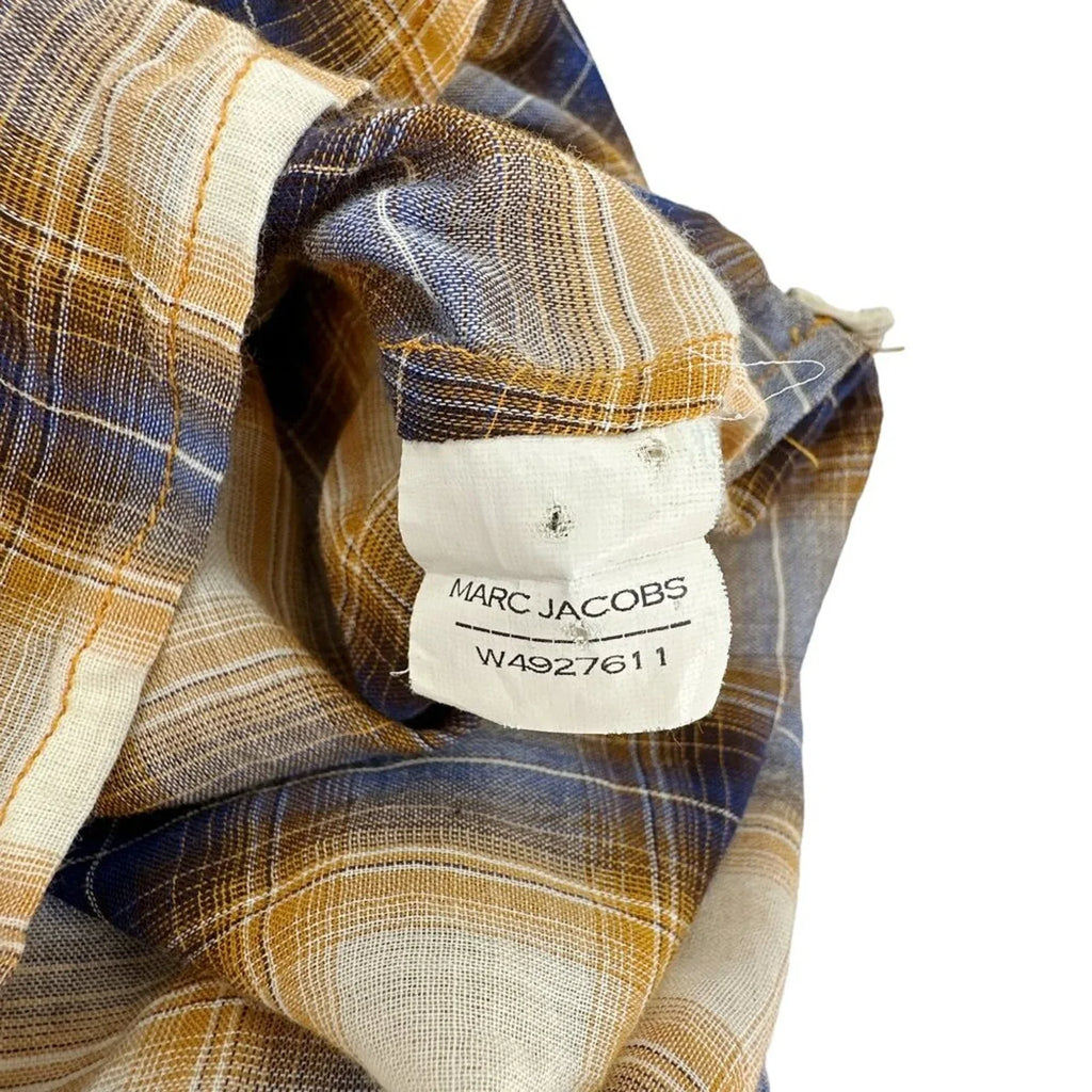 MARC JACOBS Ruffle Detail Plaid Blouse 2 - flyKAMP
