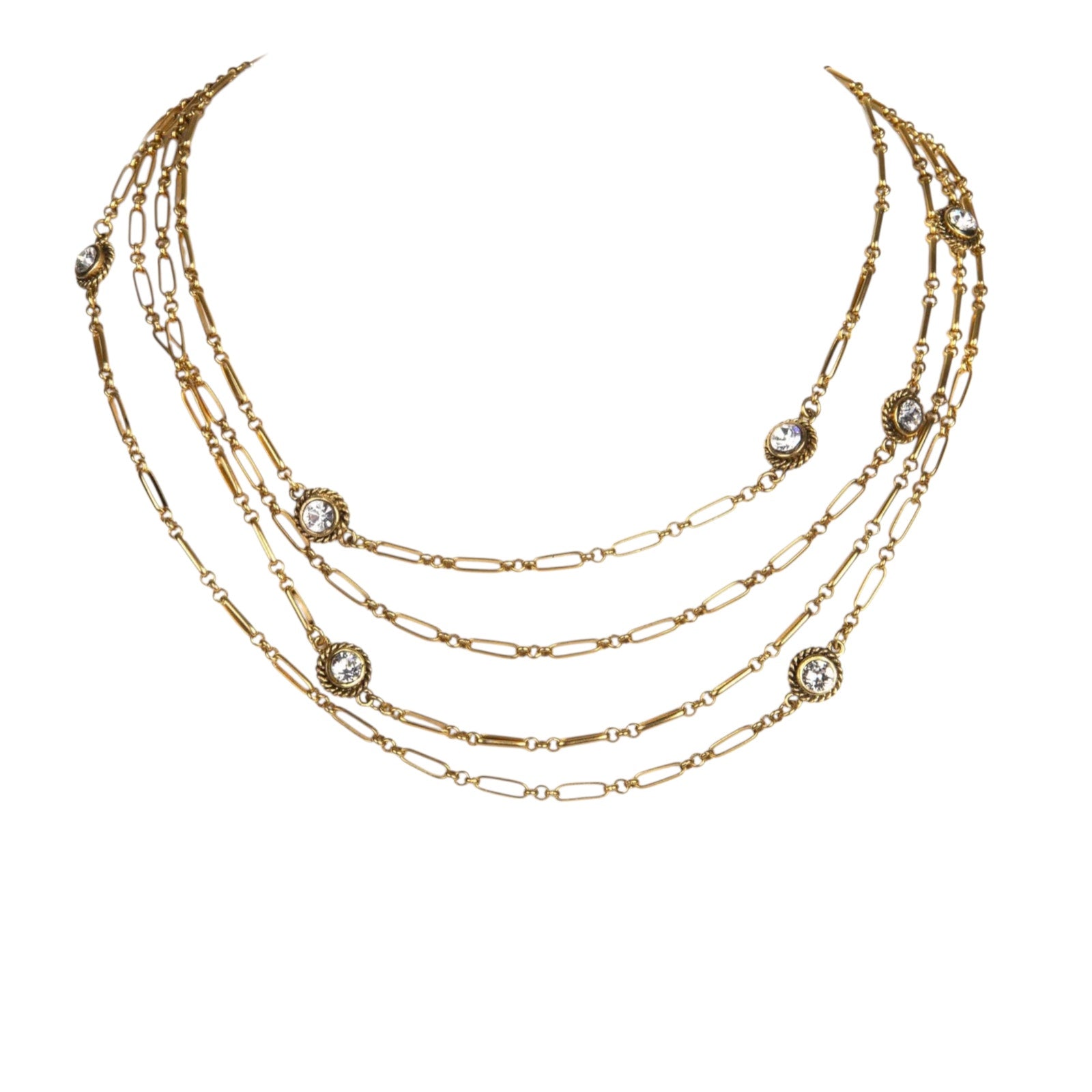 VIRGINS SAINTS & ANGELS VSA Brigid Magdalena Cadena in Gold & Clear