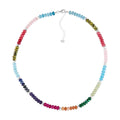 SILPADA Colored In Silver Mixed Stones Beaded Necklace - flyKAMP