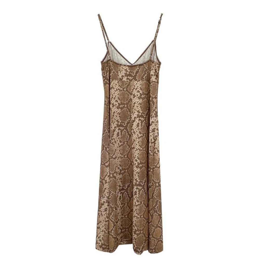 ZIMMERMANN Snake Print Midi Dress 0 - flyKAMP