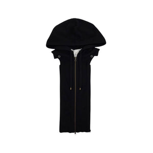 VERONICA BEARD Cashmere Hoodie Dickey in Black