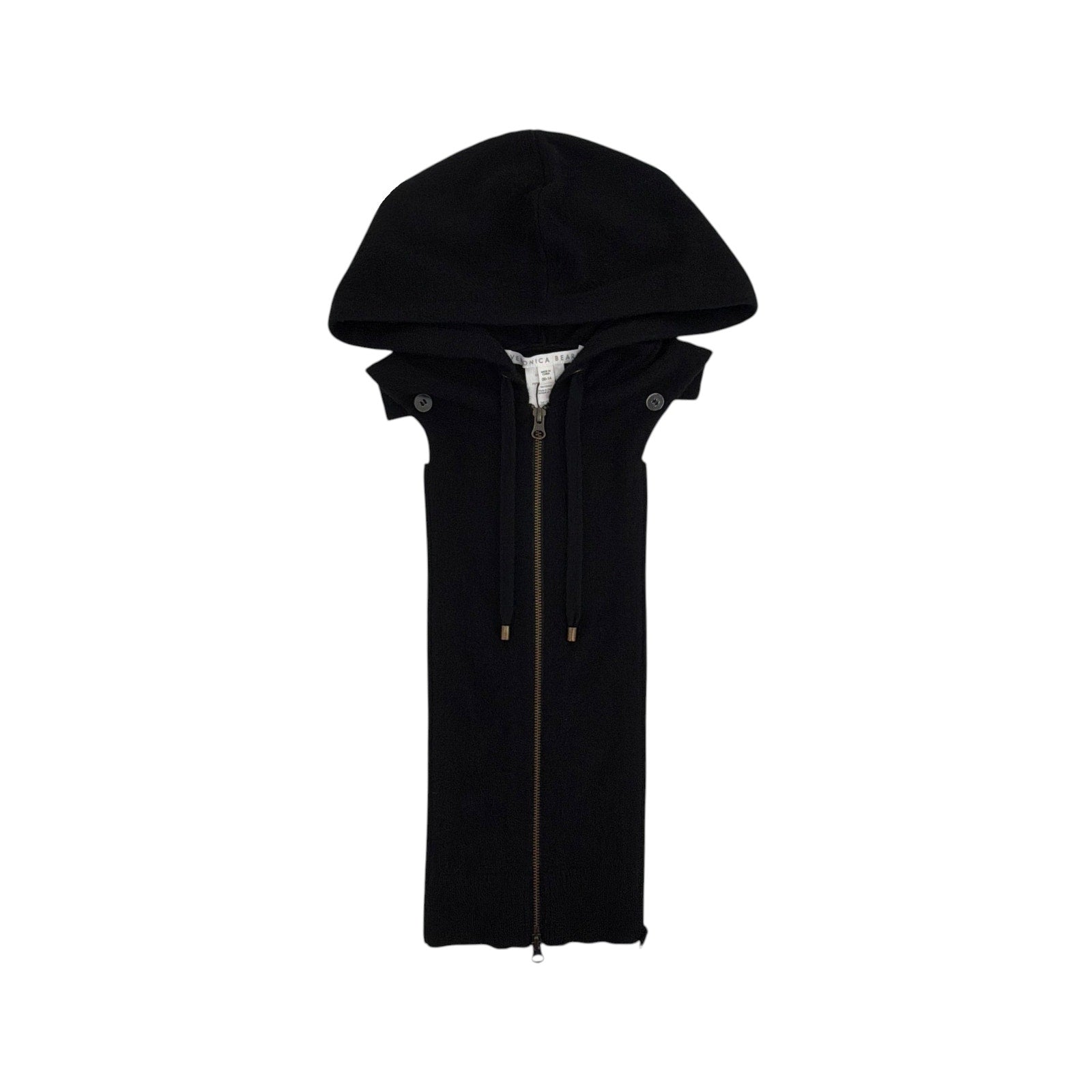 VERONICA BEARD Cashmere Hoodie Dickey in Black Veronica Beard