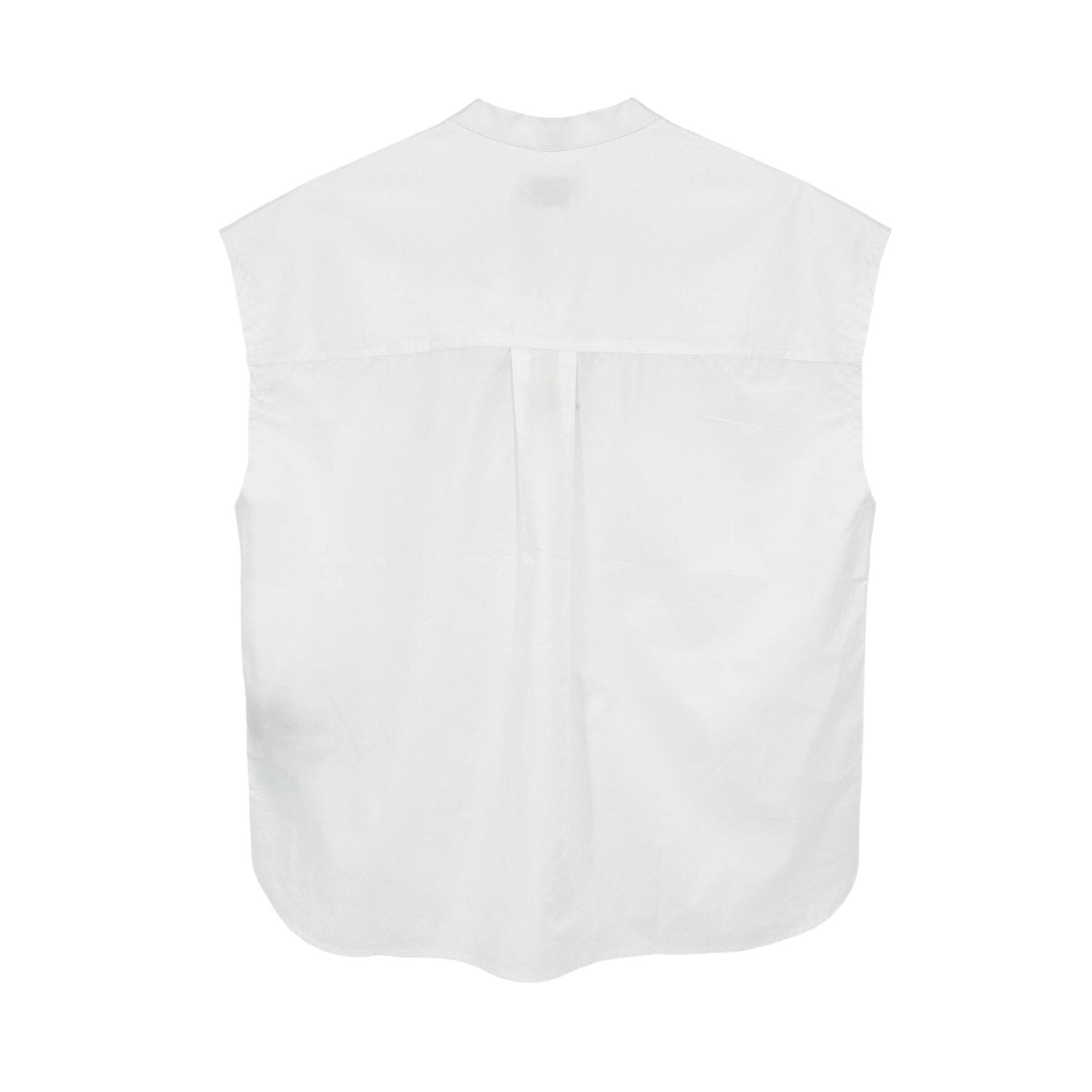 ZADIG and VOLTAIRE Ruffle Front Sleeveless Shirt in White S Zadig & Voltaire