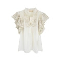 ULLA JOHNSON Jolie Flutter Sleeve Top in Pristine 4|S Ulla Johnson