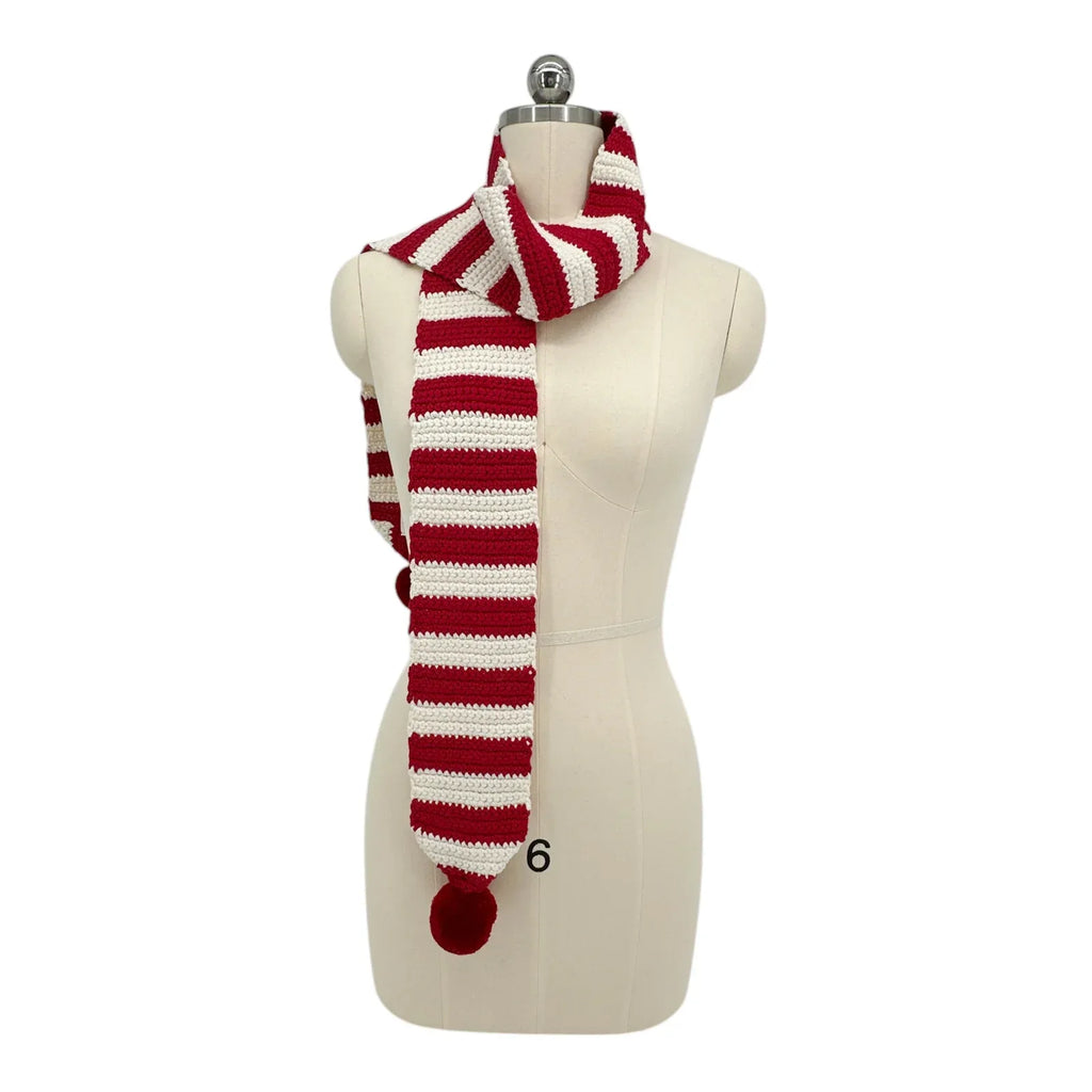 AMI Alexandre Mattiussi Crochet Pompom Scarf - flyKAMP