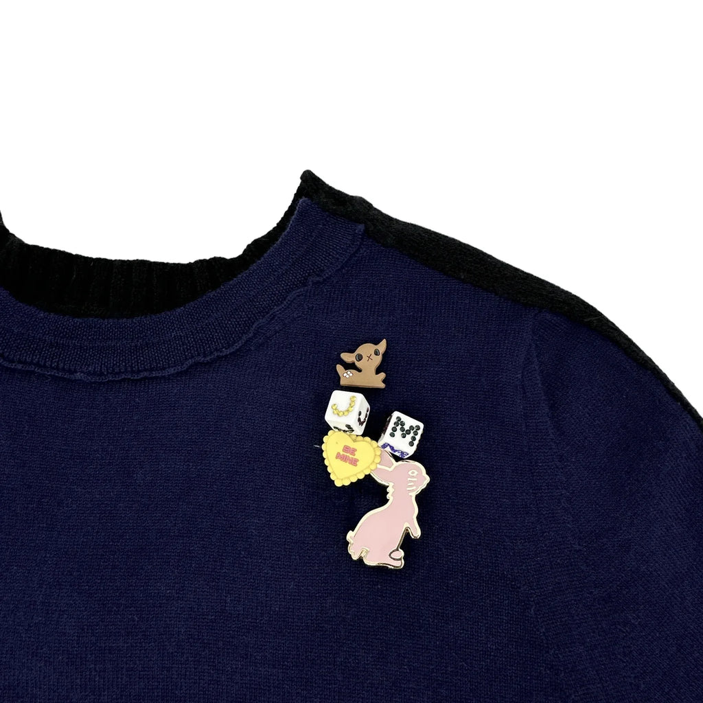 MARC JACOBS The DIY Wool Sweater in Navy S - flyKAMP