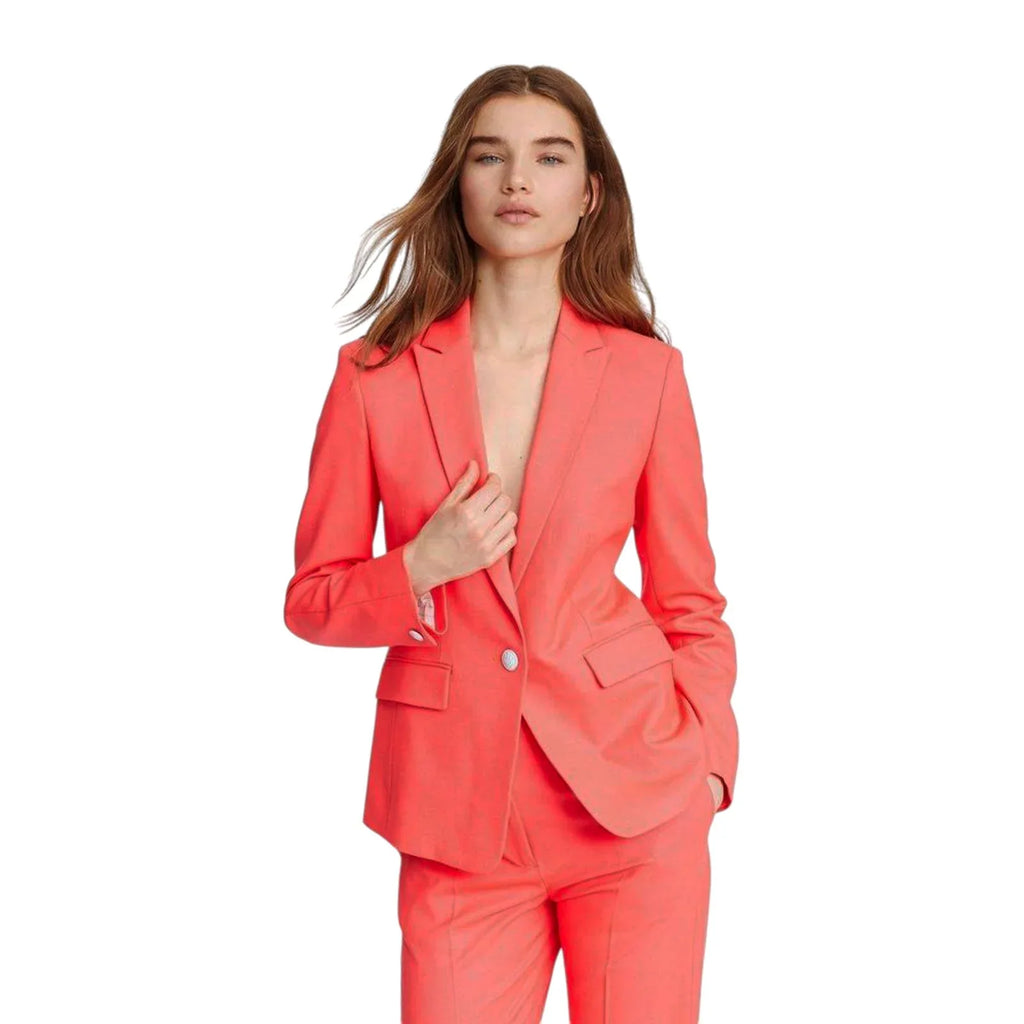RAG & BONE Lexington Twill Blazer in Bright Pink 2 - flyKAMP