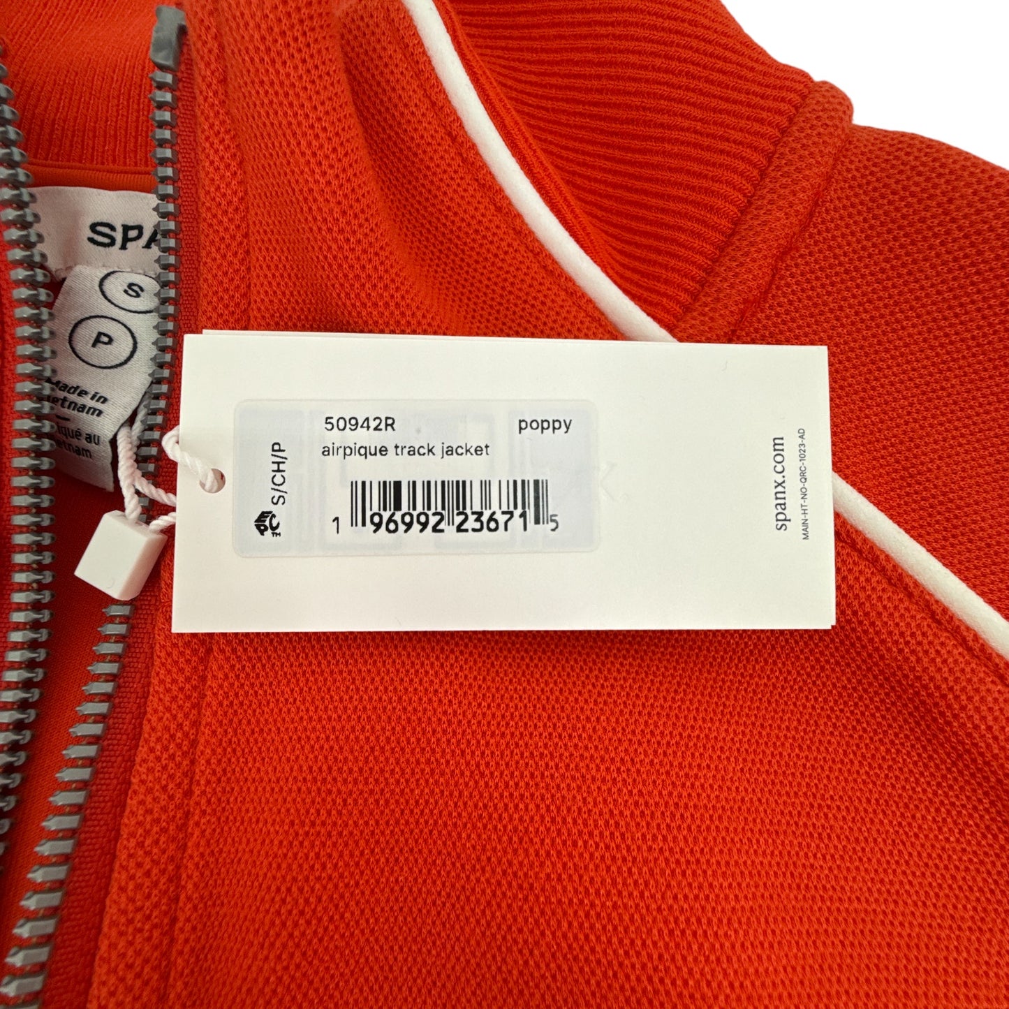 SPANX AirEssentials® Pique Full Zip Track Jacket in Poppy S