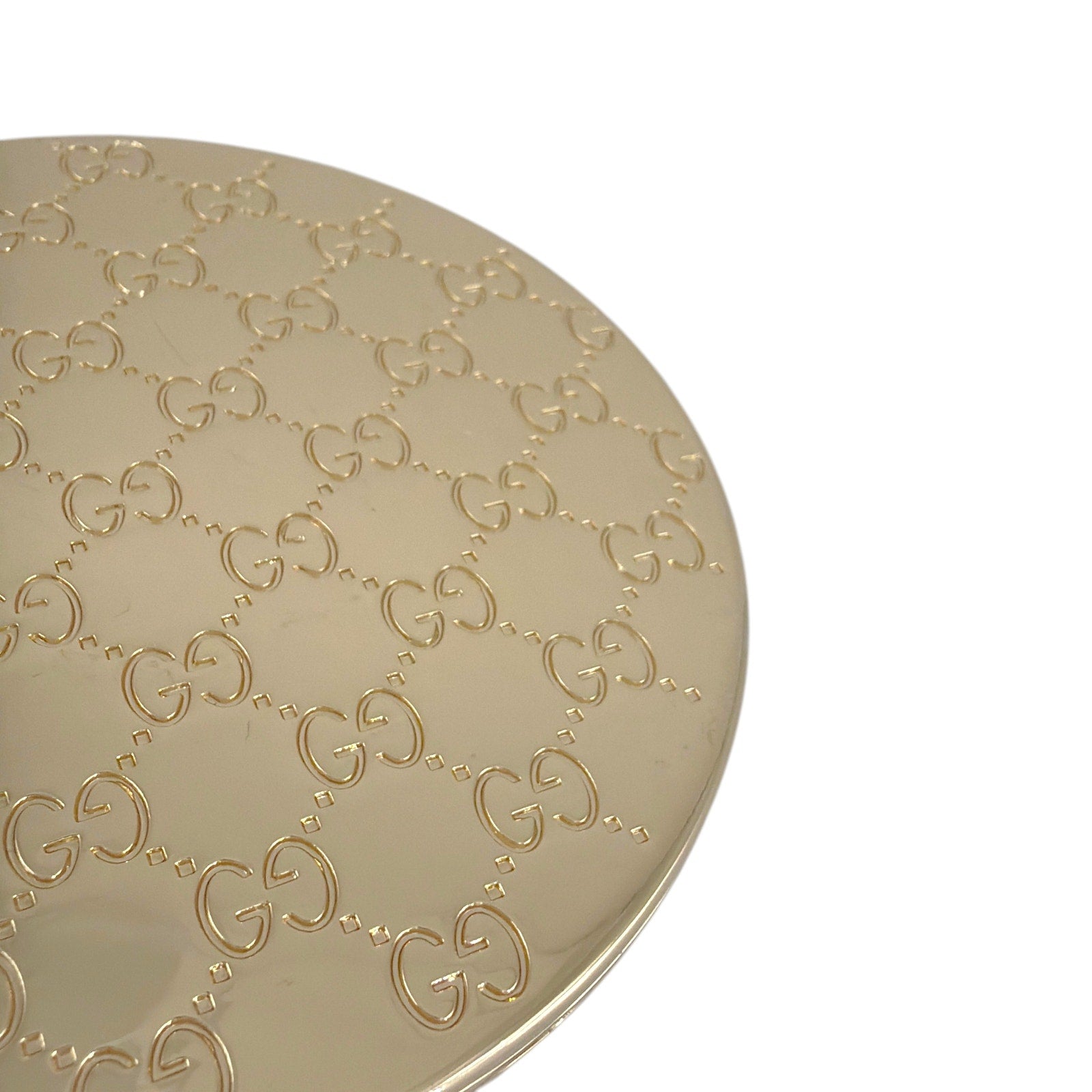 GUCCI Parfums GG Embossed Compact Double-Sided Mirror in Gold Gucci