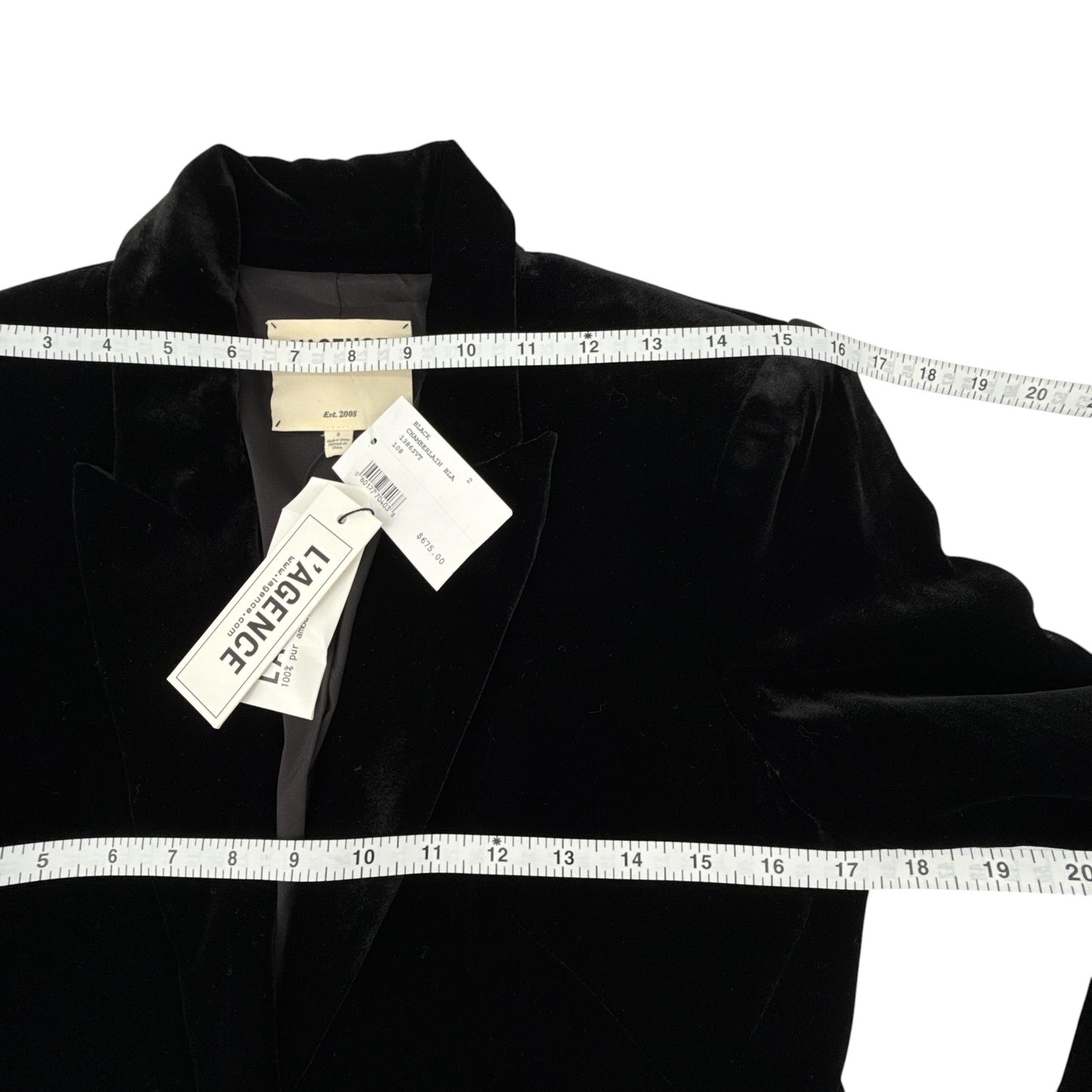 L'AGENCE Chamberlain Velvet Blazer 2