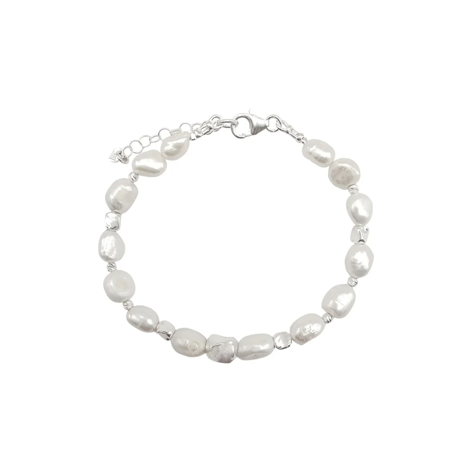 SILPADA Power Player Silver Freshwater Pearl Bracelet - flyKAMP