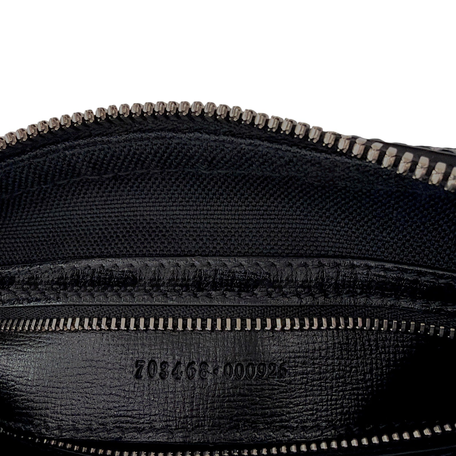 GUCCI GG Supreme Monogram Interlocking G Wrist & Shoulder Bag in Black Gucci