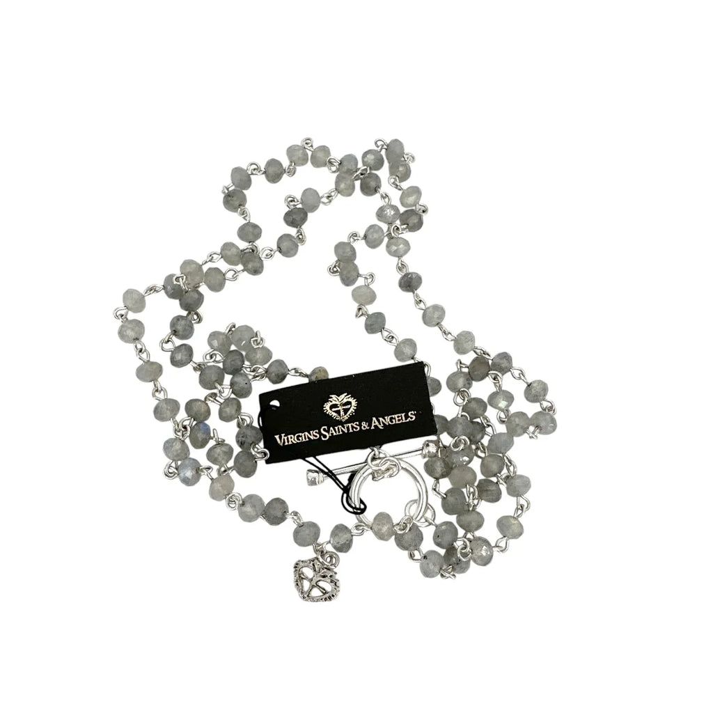 VIRGINS SAINTS & ANGELS VSA Delfina 6mm Lux Labradorite & Silver - flyKAMP