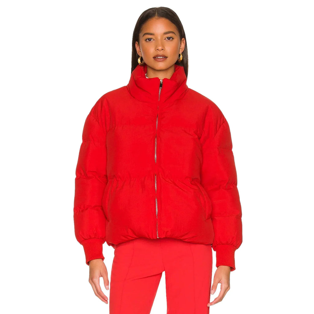 LOVERS+FRIENDS Jillian Puffer Jacket in Red XS - flyKAMP