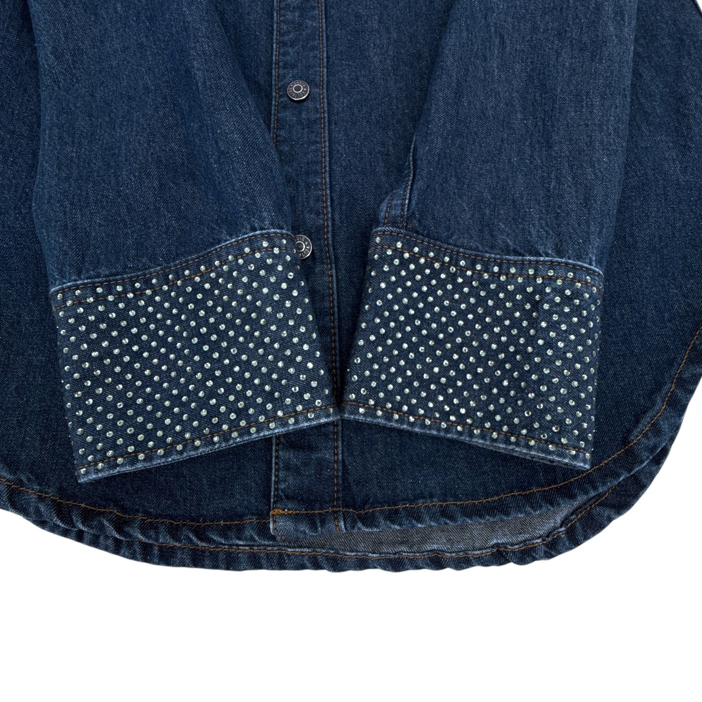 ZADIG & VOLTAIRE Thelma Eco Strass Denim Shirt S