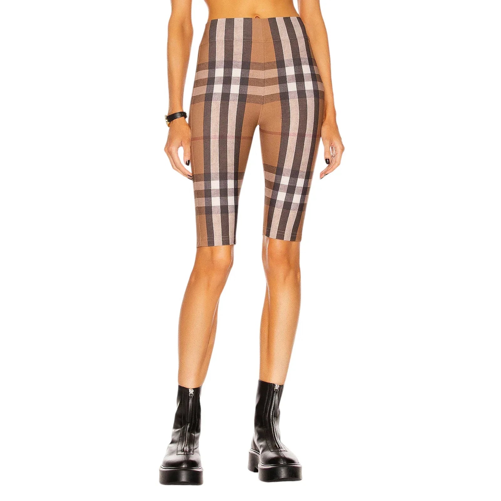 BURBERRY Andrea Check Biker Short XS - flyKAMP
