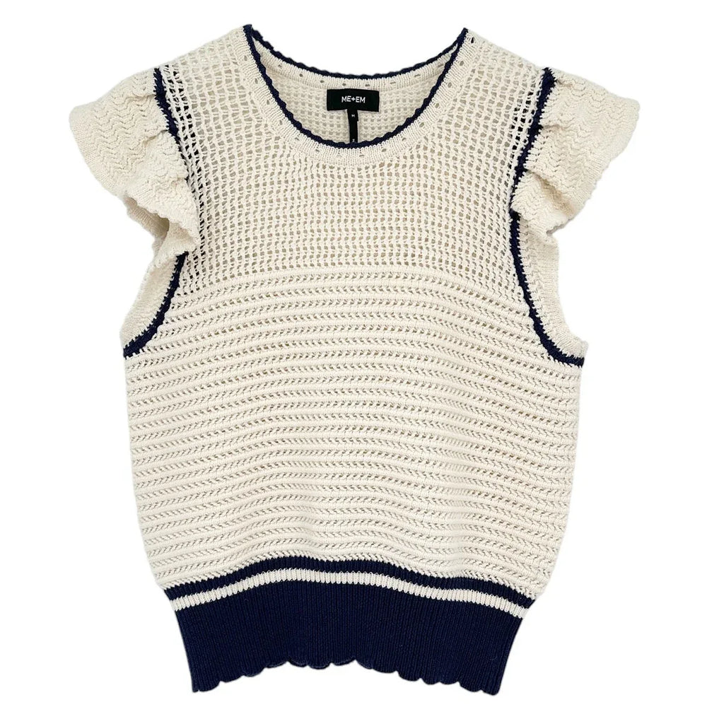 ME+EM Sweater Vest with Ruffles M - flyKAMP