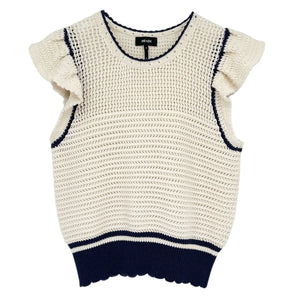 ME+EM Sweater Vest with Ruffles M
