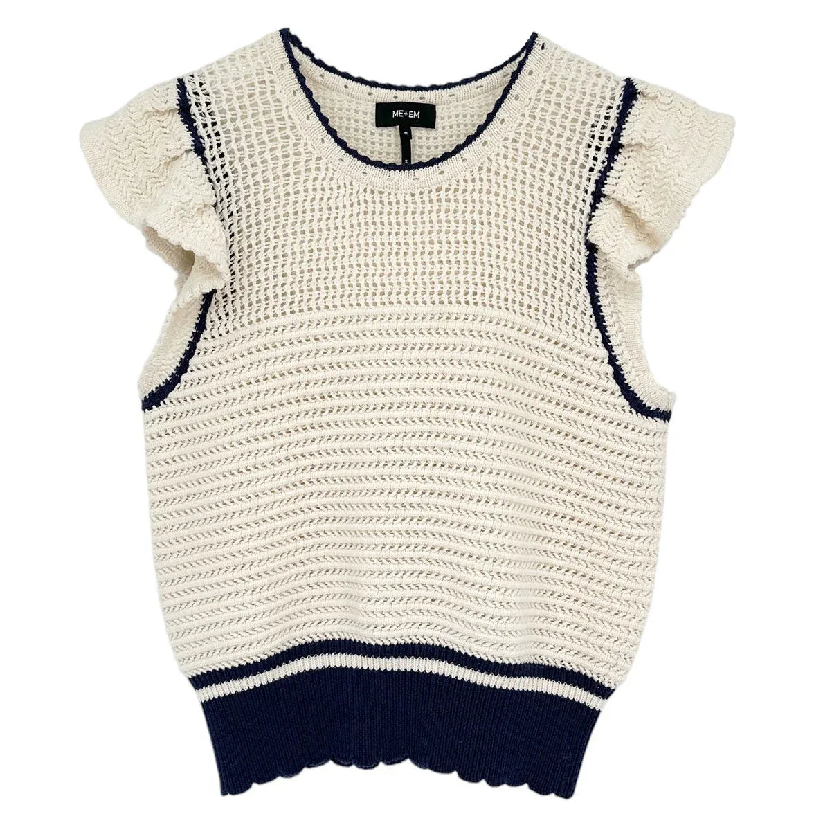 ME+EM Sweater Vest with Ruffles M - flyKAMP