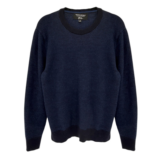 BANANA REPUBLIC Yarn by Baruffa Birdseye Preppy Sweater M
