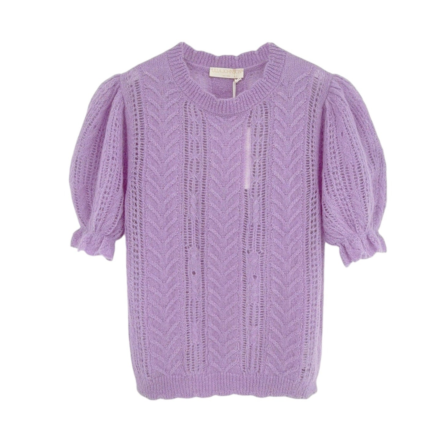 ULLA JOHNSON Mavis Alpaca Top in Lavender S Ulla Johnson