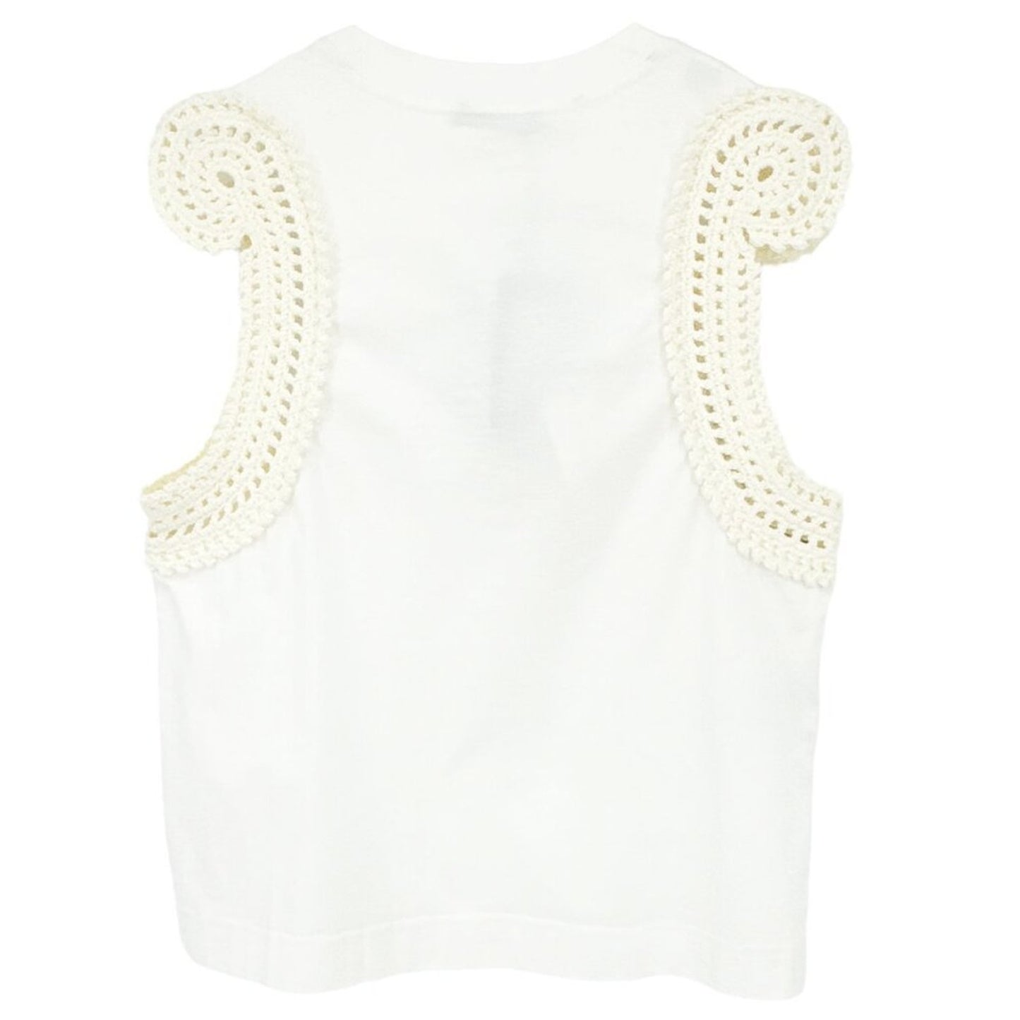 CÉDRIC CHARLIER Knitted Trim Vest Top S
