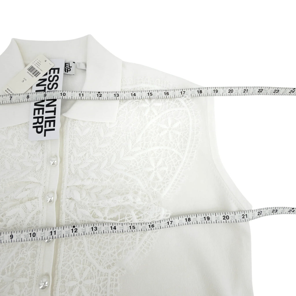 ESSENTIEL ANTWERP Ihelly Sweater Top in Off-white S - flyKAMP