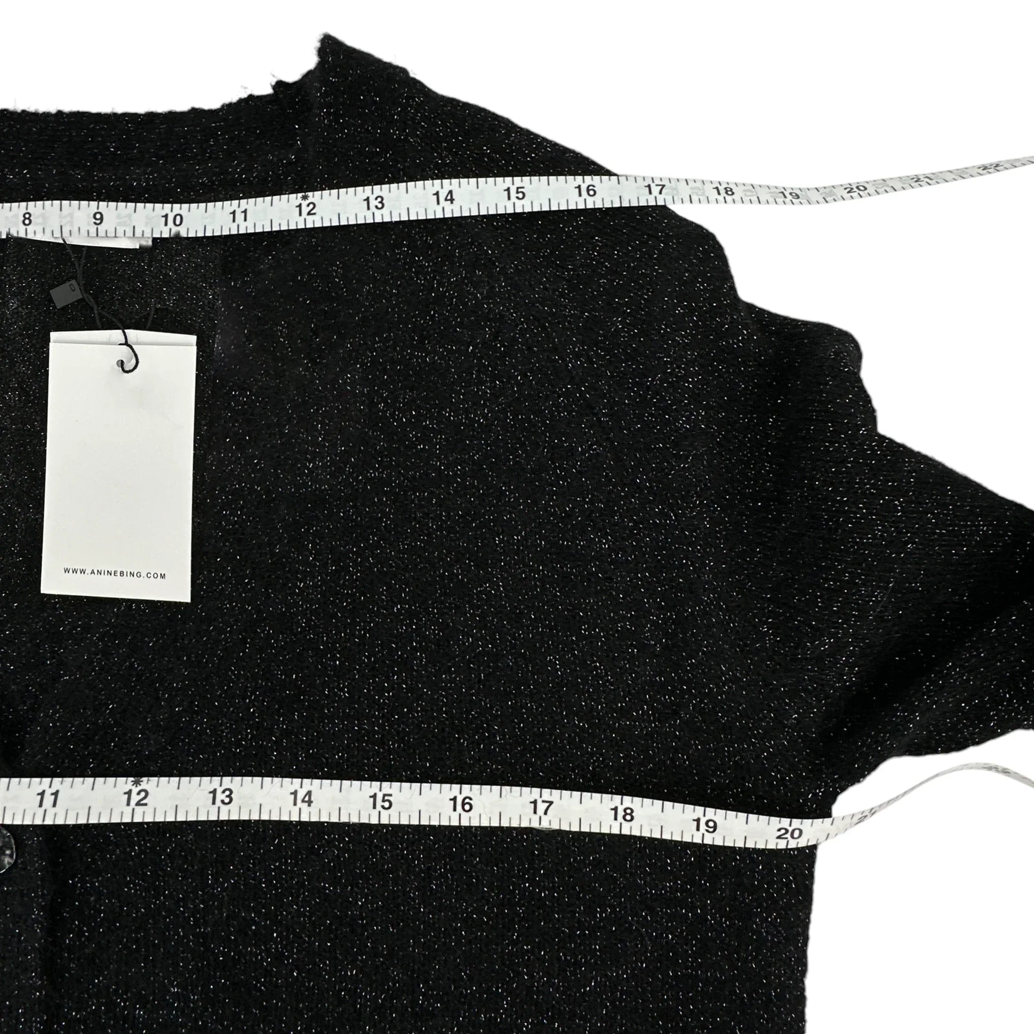 ANINE BING Mason Cardigan in Black S - flyKAMP