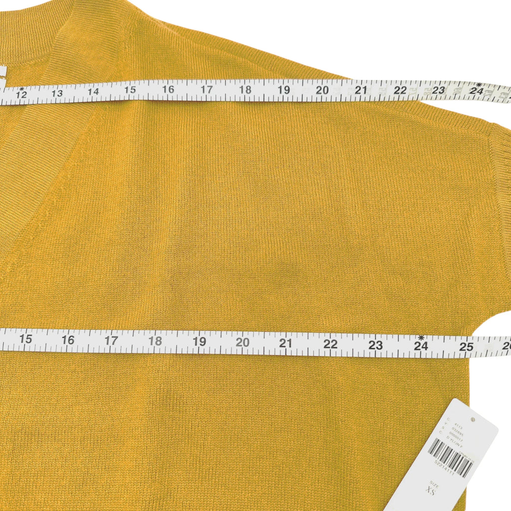 ANTHROPOLOGIE Araminta Pullover Sweater in Mustard Yellow XS - flyKAMP