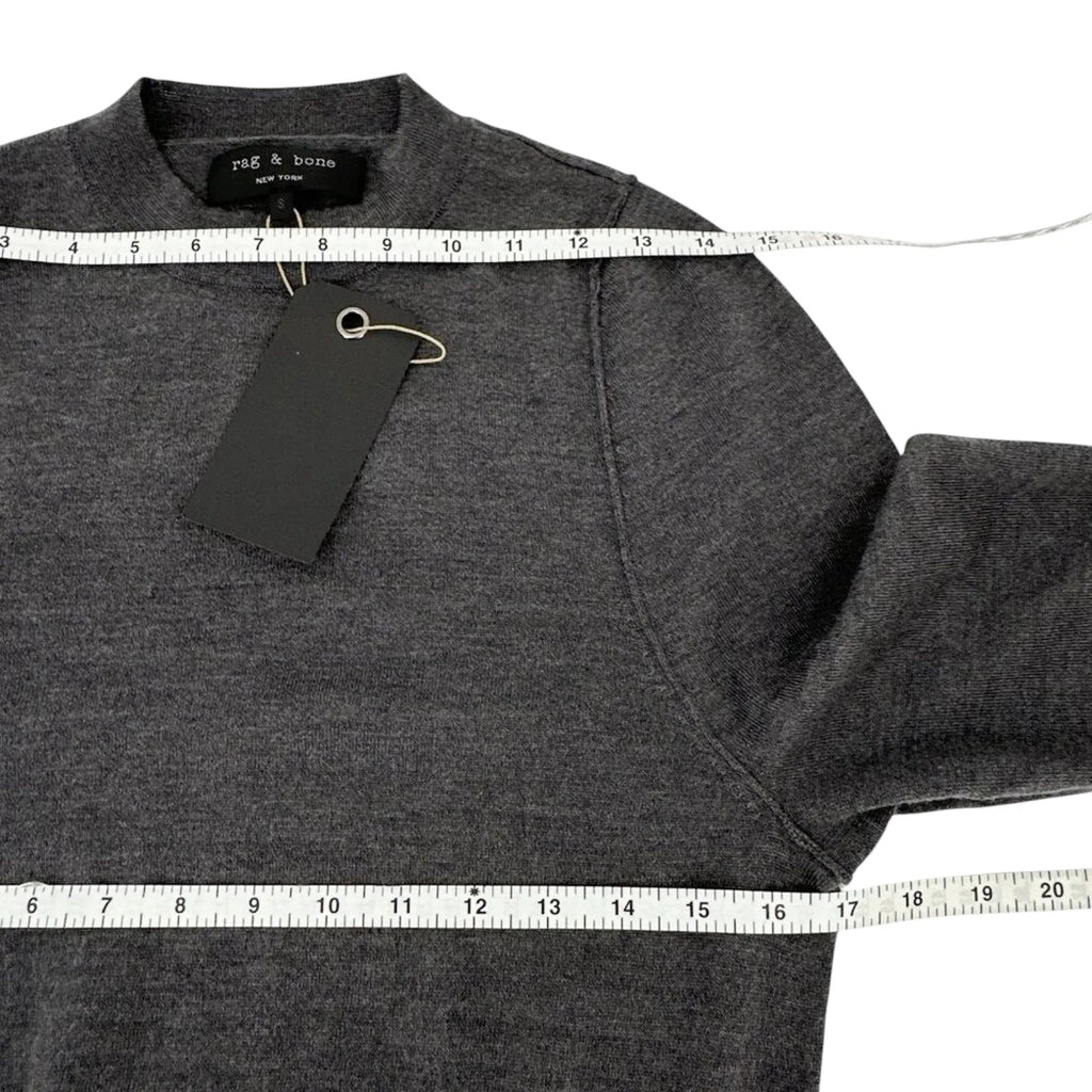 RAG & BONE Sydney Turtleneck in Charcoal S - flyKAMP