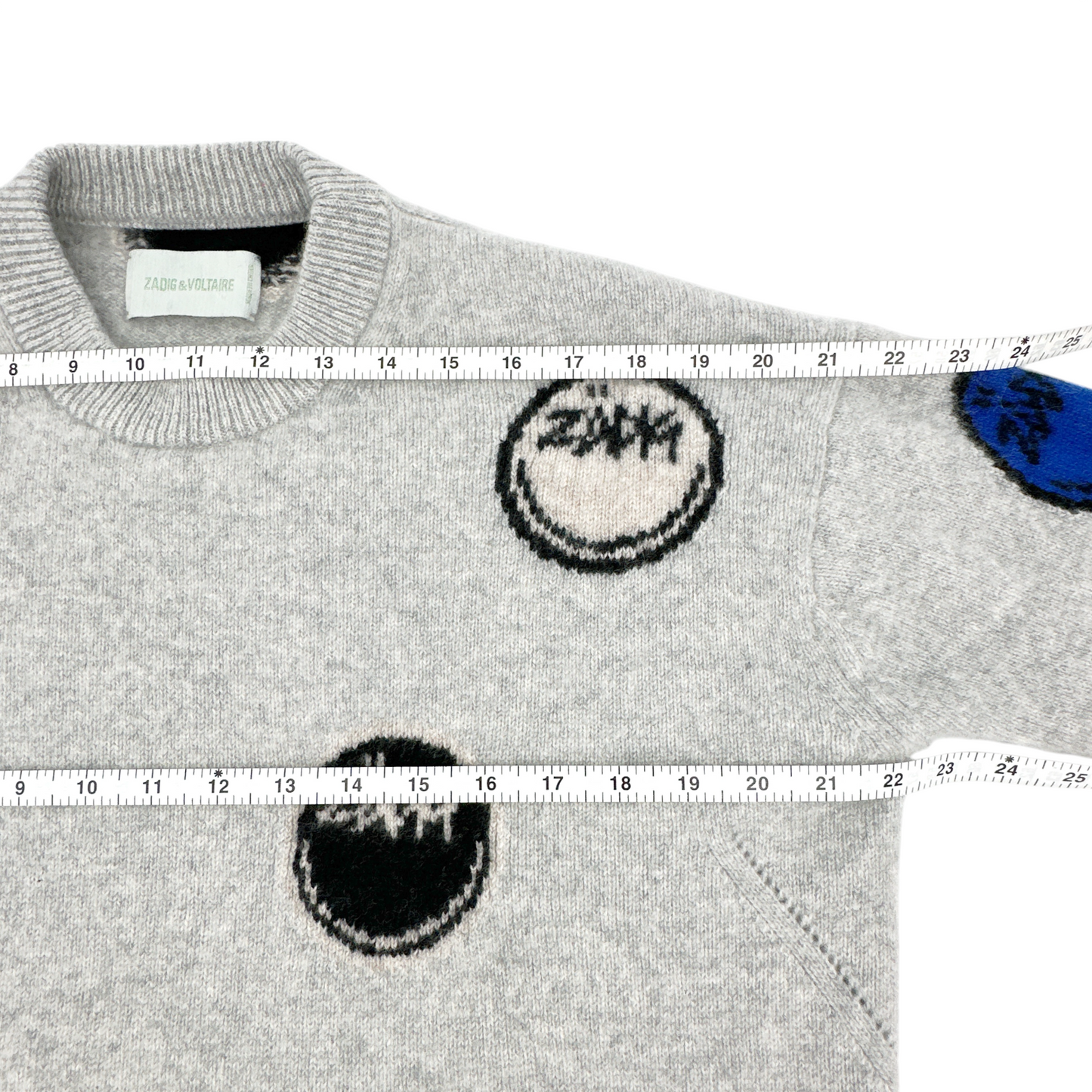 ZADIG & VOLTAIRE Markus Happy Cashmere Sweater S