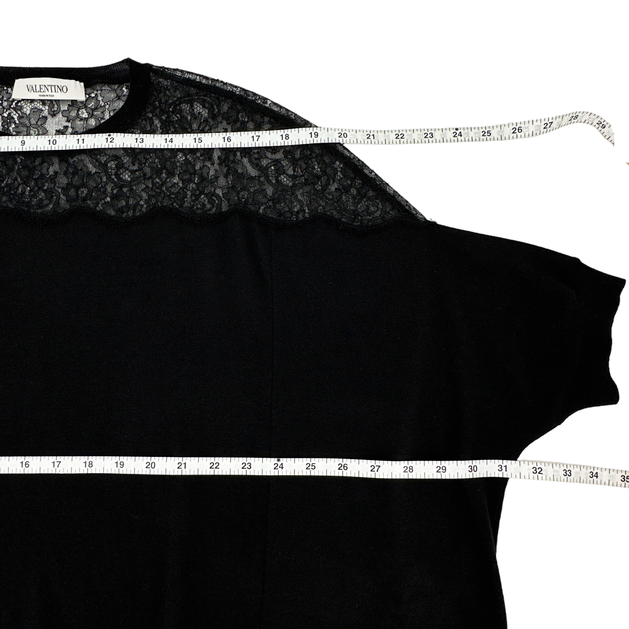 VALENTINO GARAVANI Lace Panel Detail Sweater S Valentino Garavani