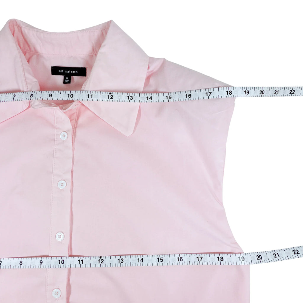 EN SAISON Boxy Blouse in Pink S - flyKAMP