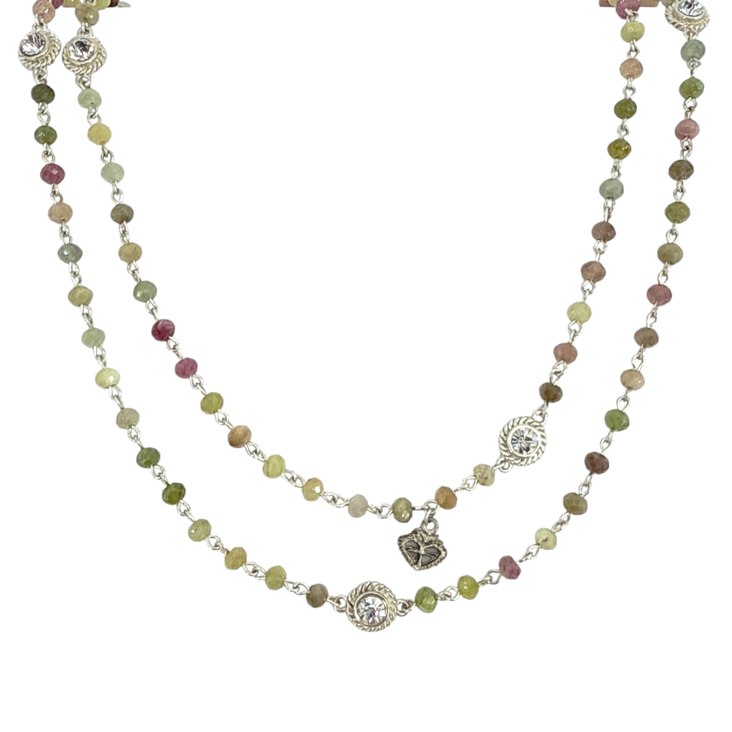 VIRGINS SAINTS & ANGELS VSA Wrap Precious Sapphire Beads in Silver