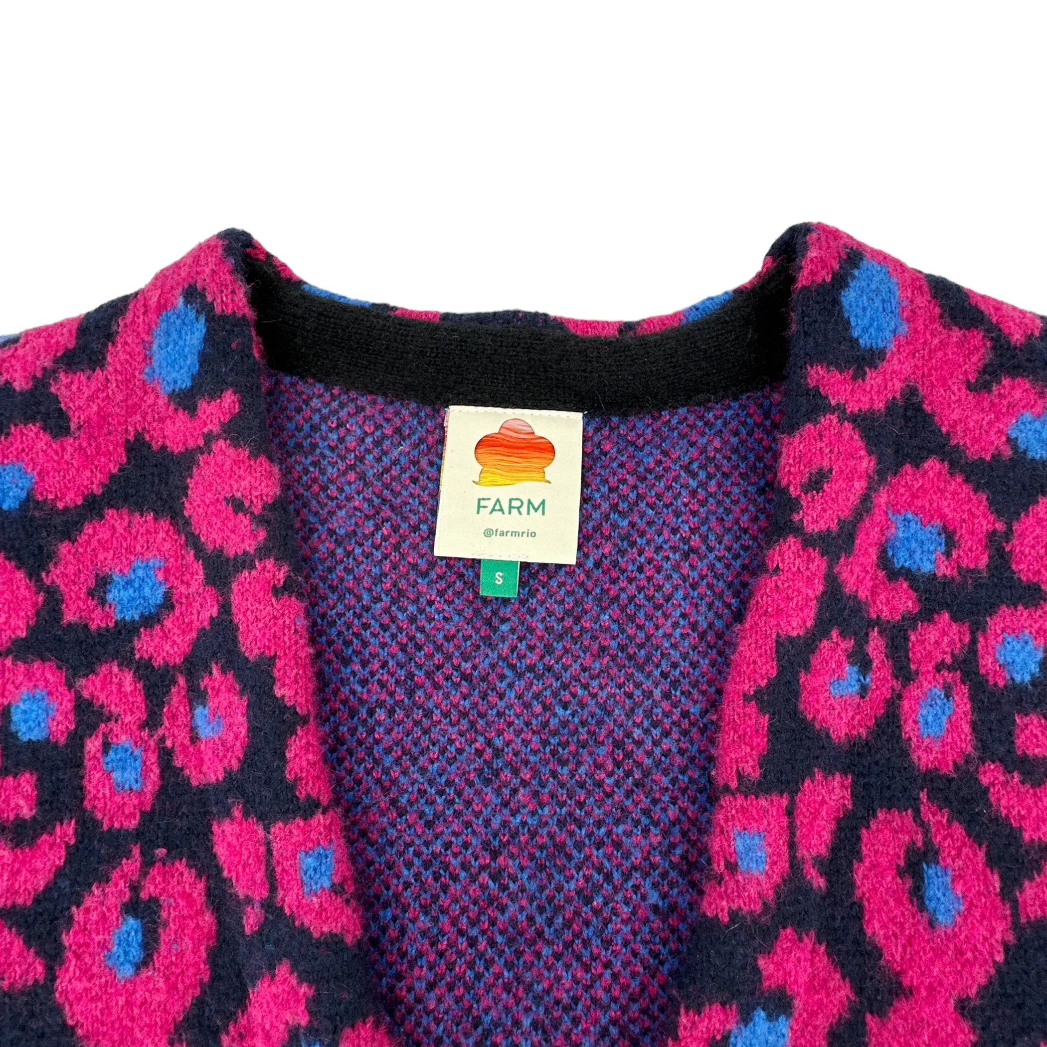 FARM RIO Mixed Leopard Cardigan S - flyKAMP