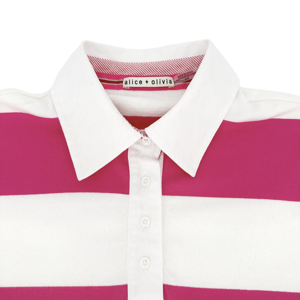 ALICE+OLIVIA Treva Boxy Polo Shirt M - flyKAMP