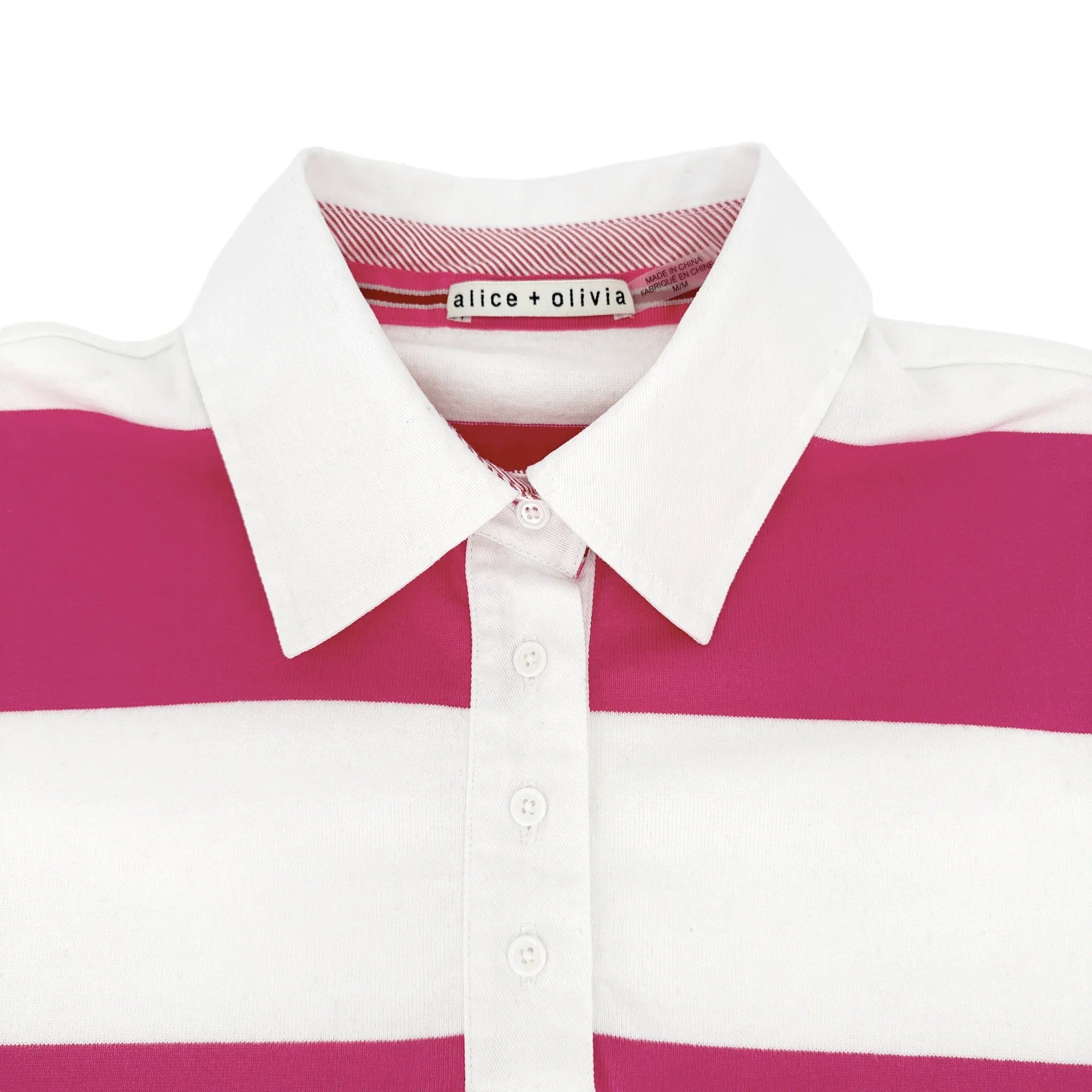 ALICE+OLIVIA Treva Boxy Polo Shirt M - flyKAMP