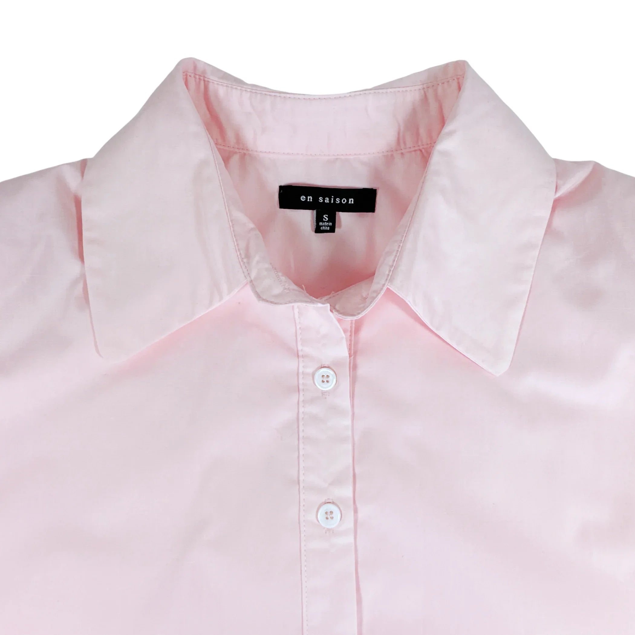 EN SAISON Boxy Blouse in Pink S - flyKAMP