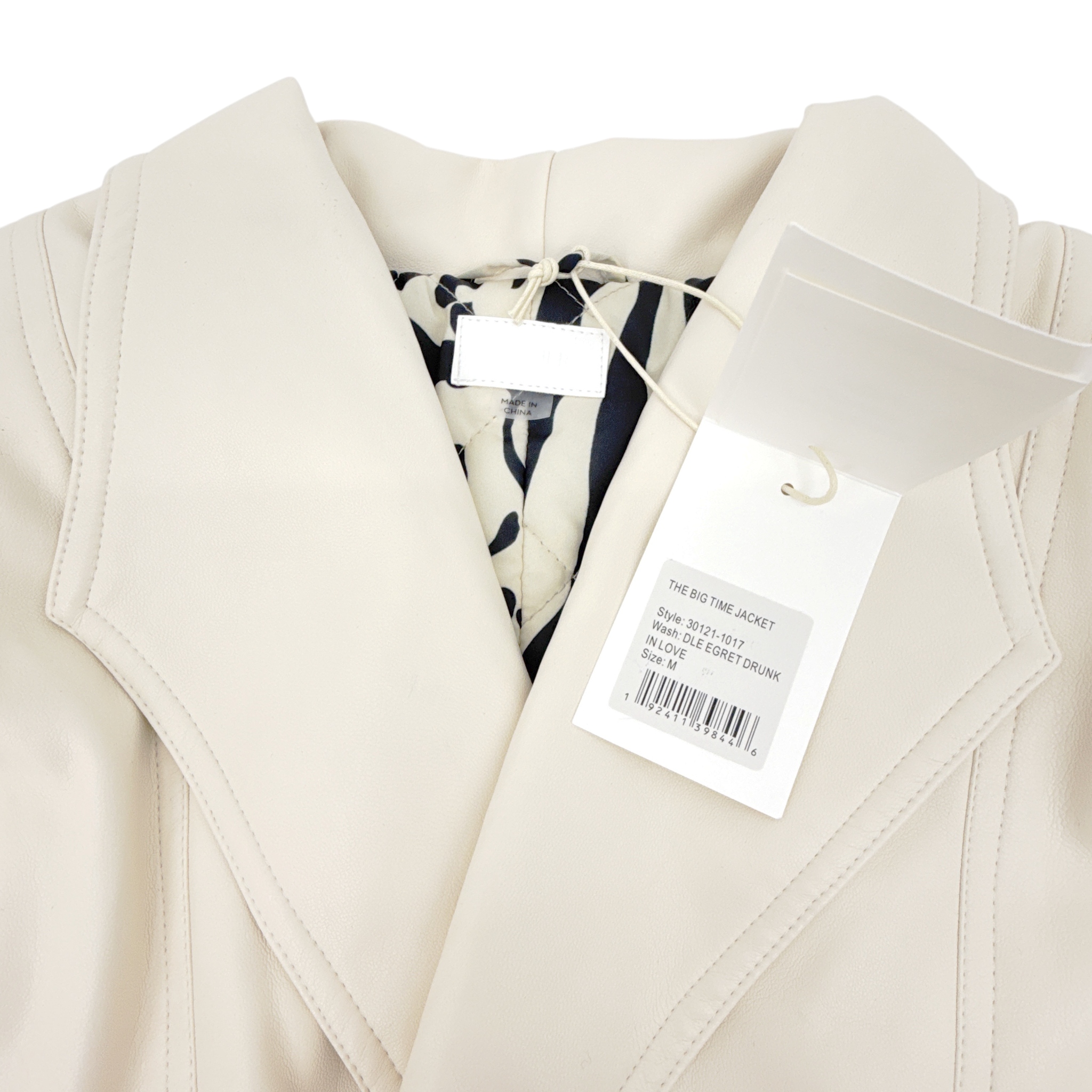 MOTHER The Big Time Jacket in Egret Drunk in Love M Mother