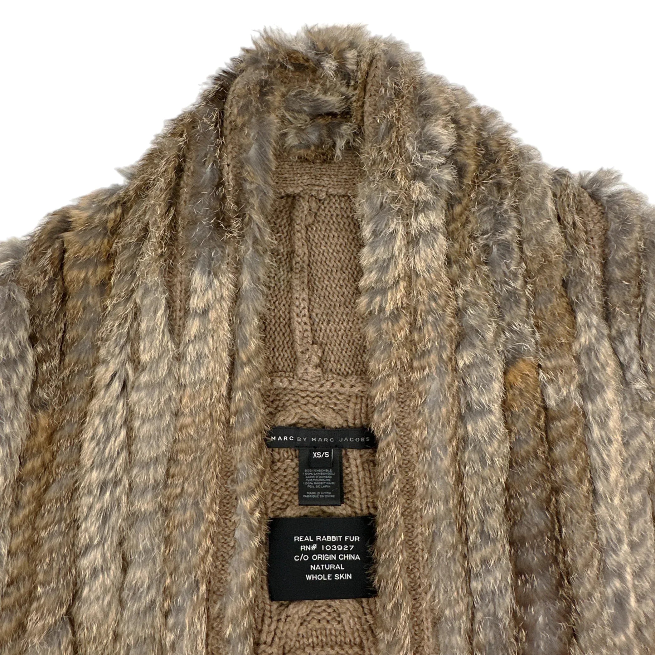 MARC by MARC JACOBS Alice Wool Rabbit Fur Vest XS/S - flyKAMP