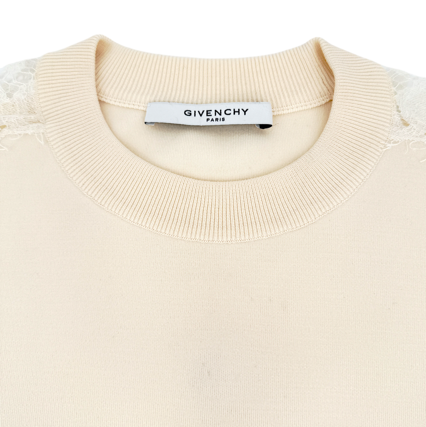 GIVENCHY Lace Insert Sweatshirt S