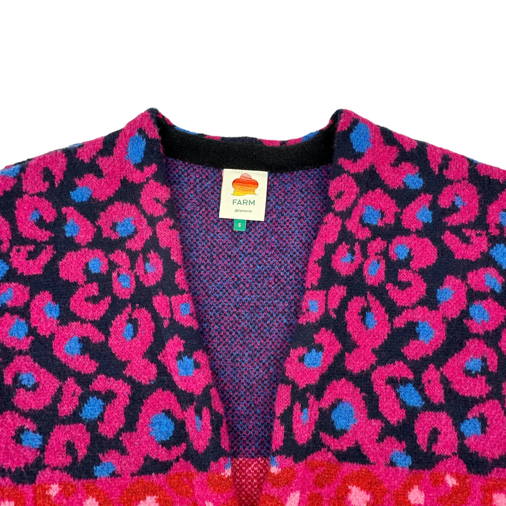 FARM RIO Mixed Leopard Cardigan S - flyKAMP