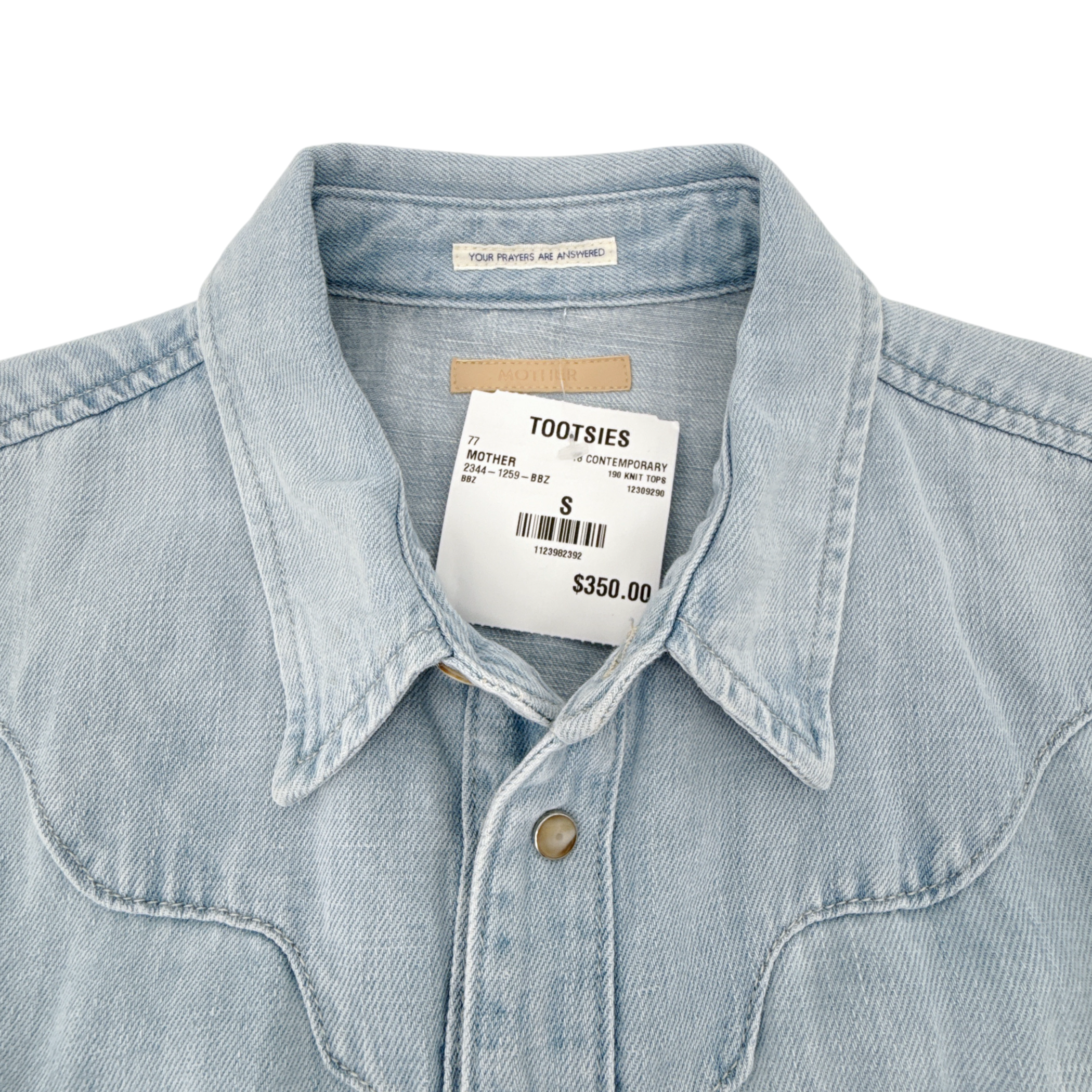 MOTHER The Ex Rodeo Shirt in Birds and Bees S