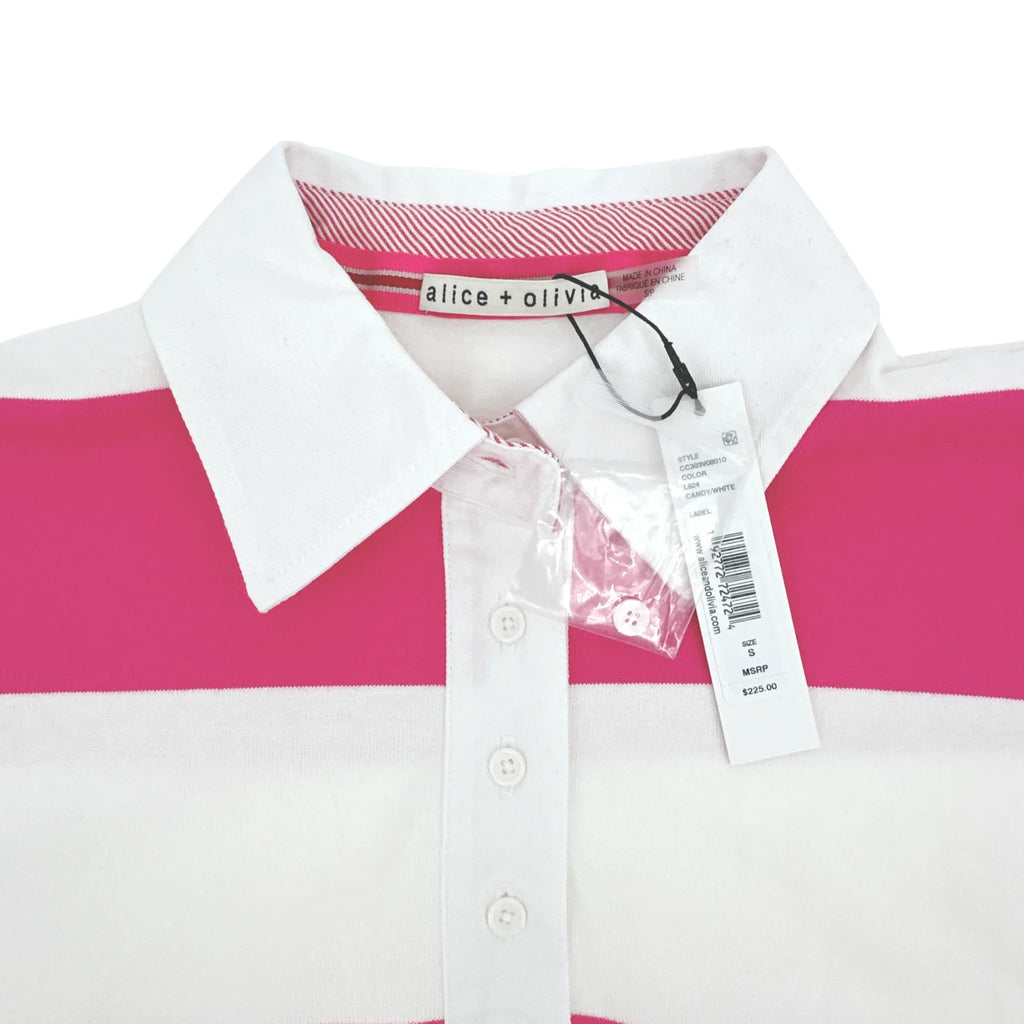 ALICE+OLIVIA Treva Boxy Polo Shirt S - flyKAMP