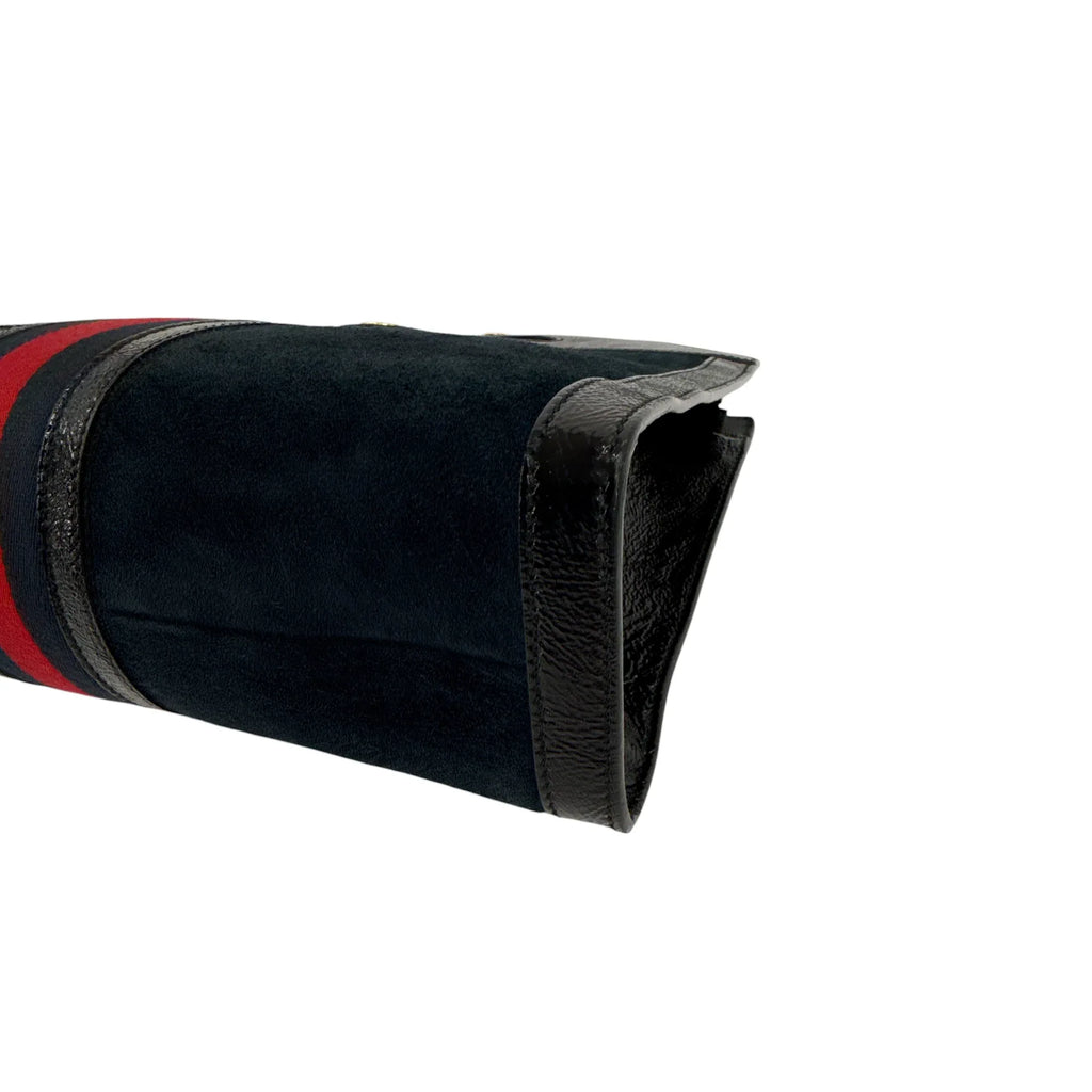 GUCCI Ophidia Cut Out Handle Bag Suede Medium - flyKAMP