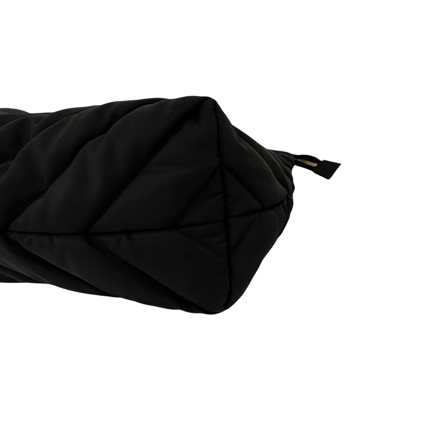 CLARE V. Le Zip Sac Quilted V Puffer in Black
